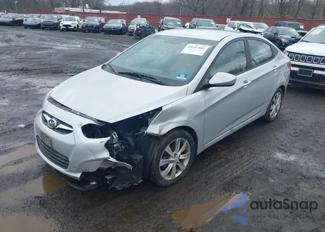 2014 Hyundai Accent Gls из США, поврежденный, VIN KMHCU4AE1EU760968